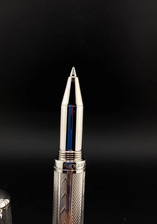 Bolígrafo Roller Ball Ungaro Plata Cromado
