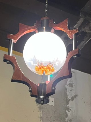 Lampada sospensione Mazzega anni'70