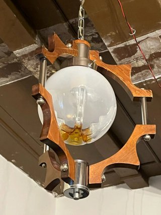 Lampada sospensione Mazzega anni'70