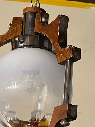 Lampada sospensione Mazzega anni'70