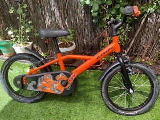 Bicicleta Infantil BTwin 16 pulgadas Naranja