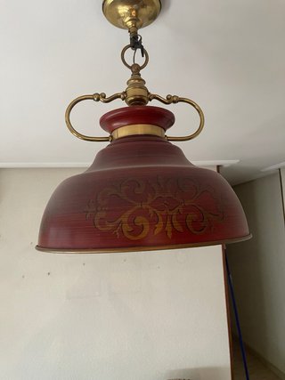 Lampada a sospensione classica in cristallo e metallo