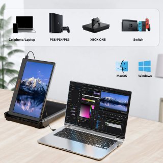 Monitor doble GTMEDIA MATE X 11,6" FHD