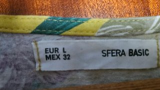 Camiseta Sfera floral amarilla talla L