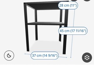 Mesita Noche Ikea Knarrevik Azul