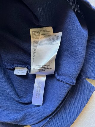 Polo Lacoste Vintage Azul Talla 4 M