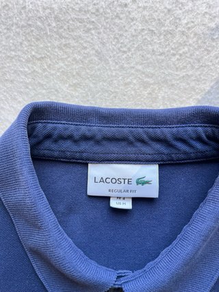 Polo Lacoste Vintage Azul Talla 4 M