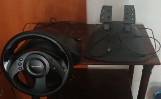 Volante y Pedales Microsoft Simulador Coches
