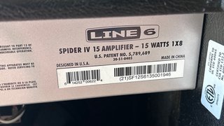 Amplificador Guitarra Line 6 Spider IV 15W