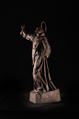 Escultura religiosa  San Franciaco de Asis madera