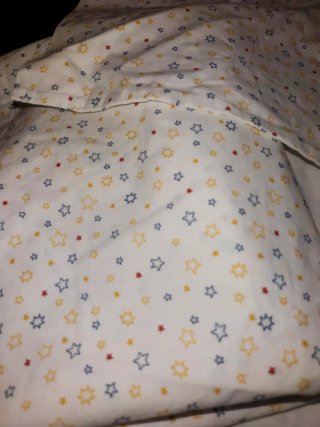 Juego sábanas capazo/minicuna PRENATAL 100% algodó