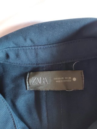 Vestido Zara largo azul marino