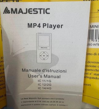 Lettore MP3 Majestic 4GB Blu/Argento