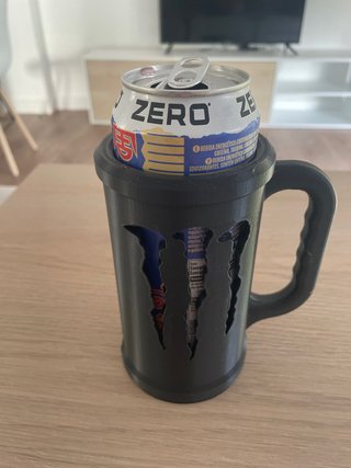 Taza Portalatas Monster 3d