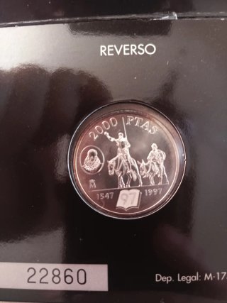 1997 Cartera FNMT, Moneda 2000 Ptas. "EL QUIJOTE"