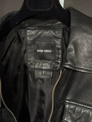 Antony Morato Casaco em Pele Preto Original T: XL