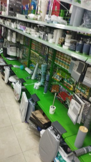 Módulo Estantería Comercial Verde 2m x 120cm - 55€