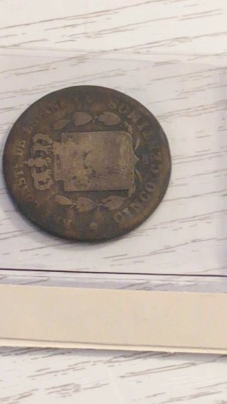 Lote 4 monedas 5 ctmos 1870-1879