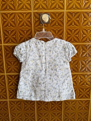 Vestido bebé floral con lazo