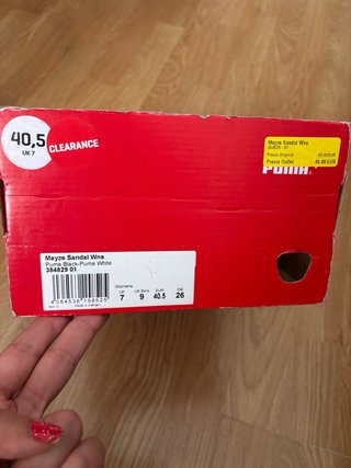 Sandalias Puma Negras Talla 40.5