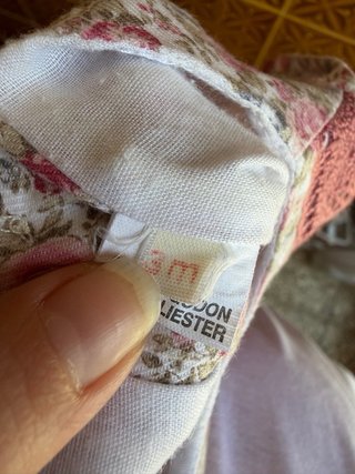 Vestido bebé floral rosa