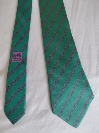 Corbata Hermes verde