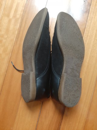 Zapatos Zara de ante y piel negros nº41