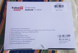 Android TV Box Yoka S912 Octa-Core - Nova