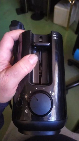 Tostador Philips Ranura Larga Negro