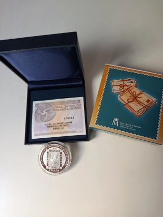 Moneda 10 Euro Plata 175 Aniversario Sello España