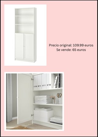 Mueble de almacenaje blanco Ikea