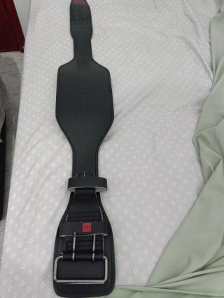 Cinturón de gimnasio cuero y piel