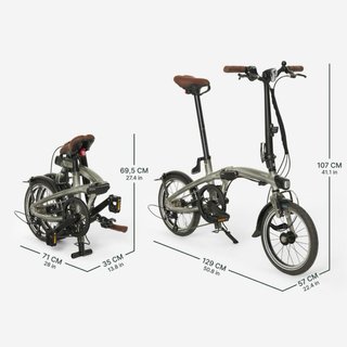 Bicicleta Plegable Aluminio Ultracompac