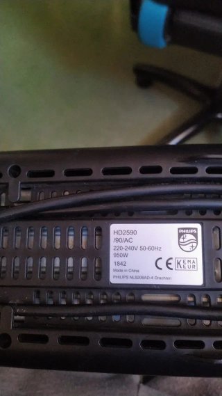 Tostador Philips Negro