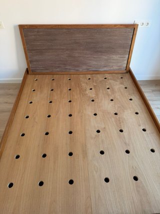 Cabezal de cama madera teca