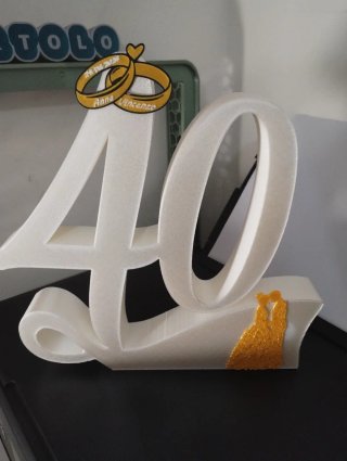 Centrotavola Anniversario 40 Anni