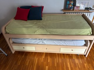 Cama nido doble con cajones
