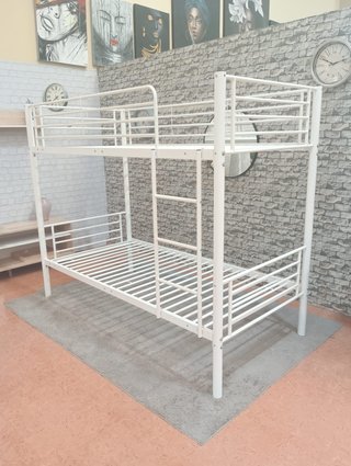 Litera metálica blanca 90x190cm