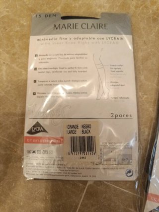 3 Paquetes Medias Marie Claire 15 DEN Beige