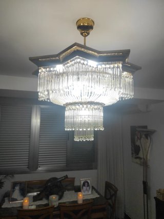 Lámpara de cristal estilo araña