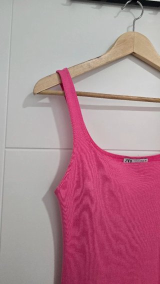 Vestido rosa Zara Talla M