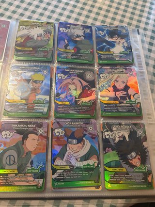 Colección Cartas Naruto Mythos TCG 1 edicion