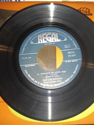 Rareza 50's Romances y poesía Jose Luis - Rapsoda