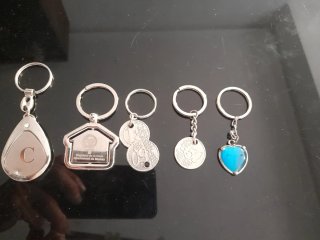 Lote 5 Llaveros: Casa, Corazón, Monedas
