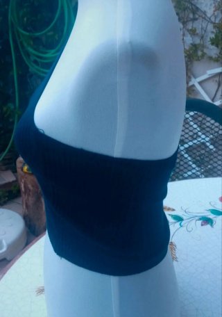 Top Monospalla Benedict Taglia Unica Blu Scuro