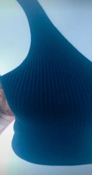 Top Monospalla Benedict Taglia Unica Blu Scuro