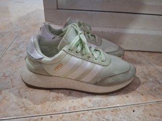 Zapatillas Adidas Mujer Talla 38.5 Verde/Blanco