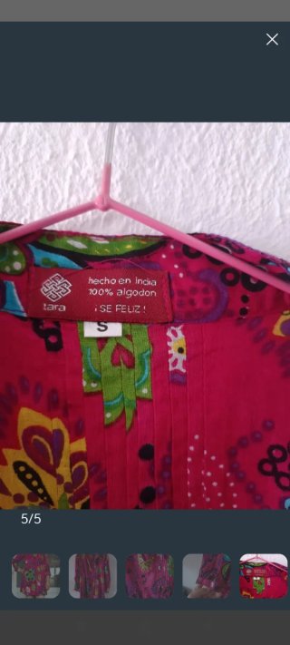 Vestido corto estampado manga larga