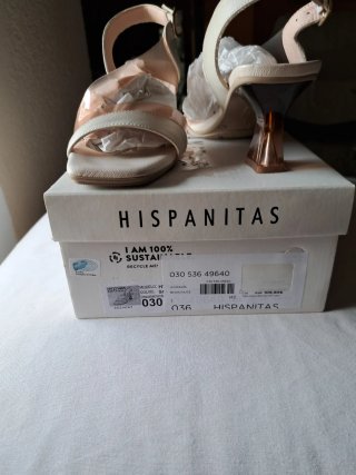 Sandalias Hispanitas Piel Beige Talla 36