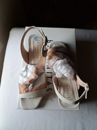 Sandalias Hispanitas Piel Beige Talla 36